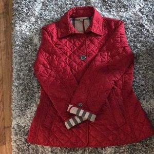 Red Burberry Britt jacket